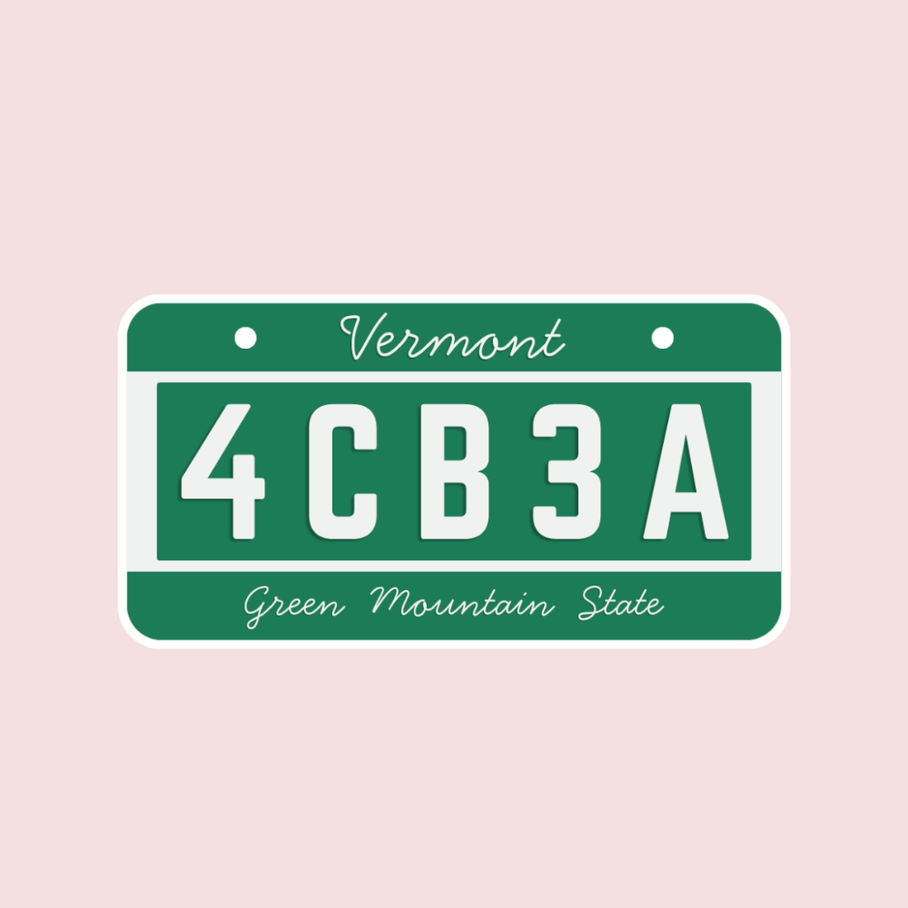 Vermont 4CB3A Sticker