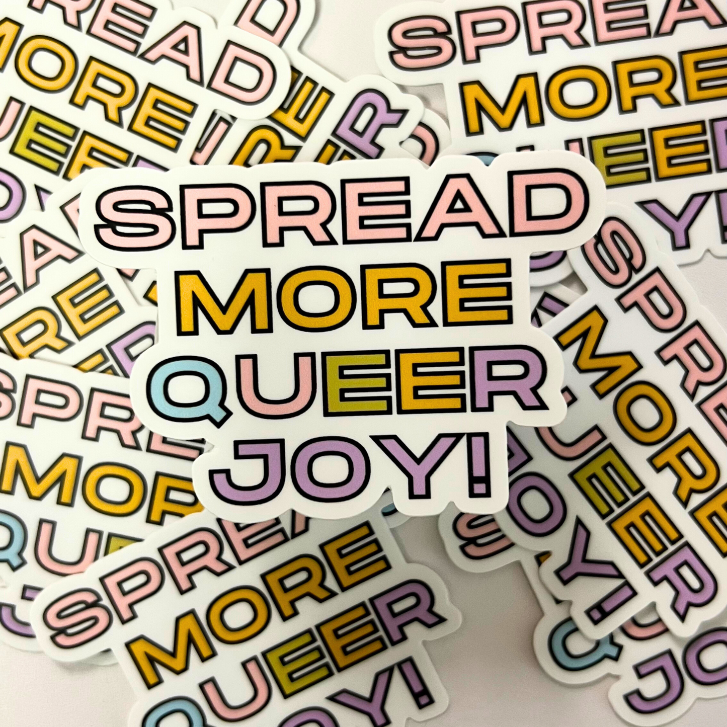 Spread More Queer Joy Sticker