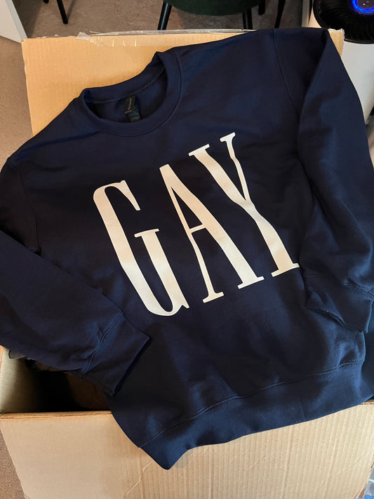 GAY Crewneck in Navy