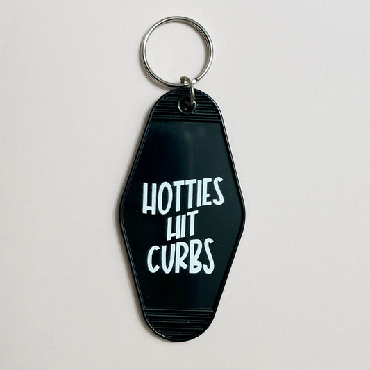 Hotties Hit Curbs Keychain