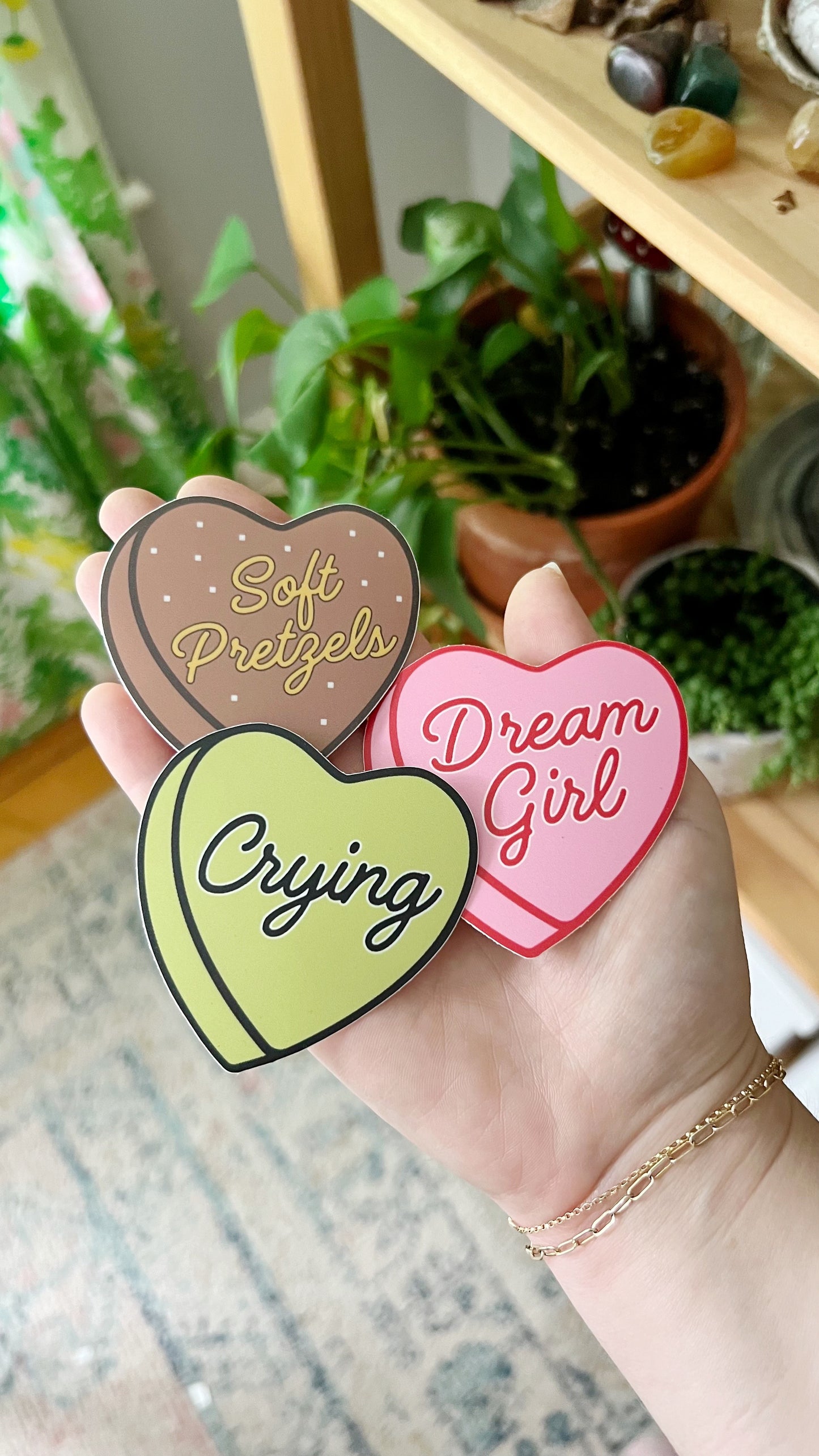 Soft Pretzels Heart Sticker