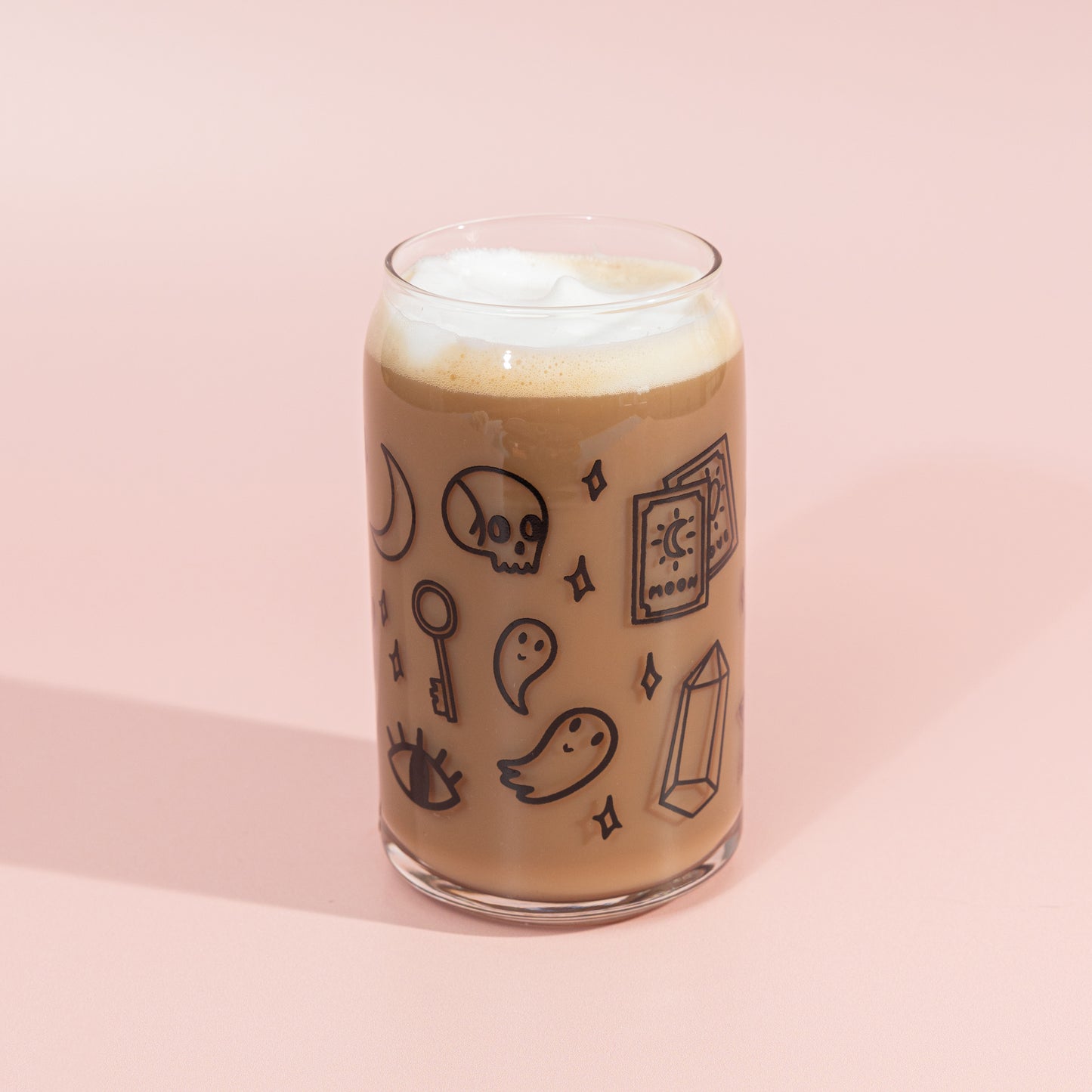 Spooky Stuff Glass Can Cup