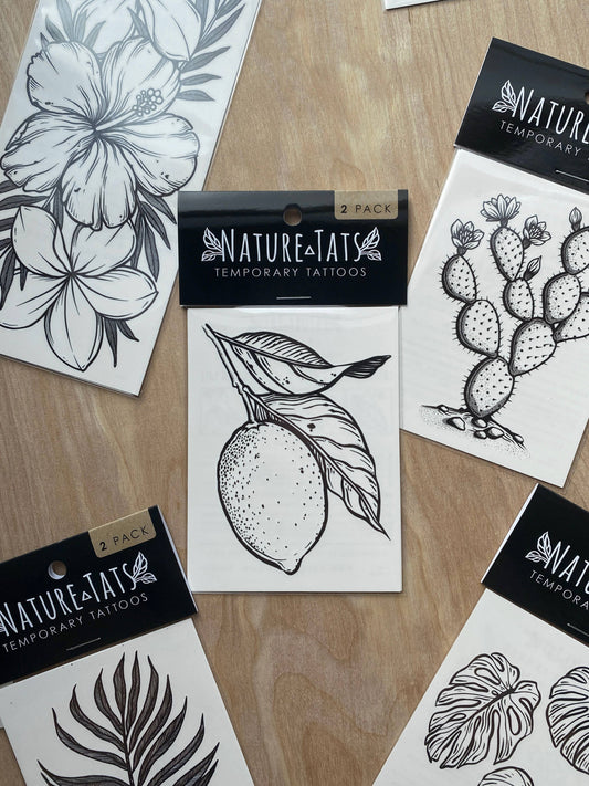 Lemon Temporary Tattoo | 2-Pack