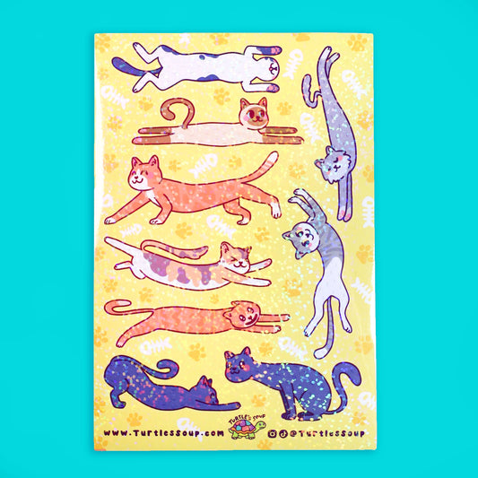 Long Cats Sticker Sheet