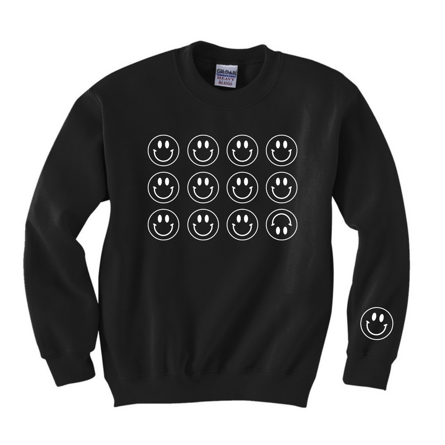 Smiley Crewneck in Black