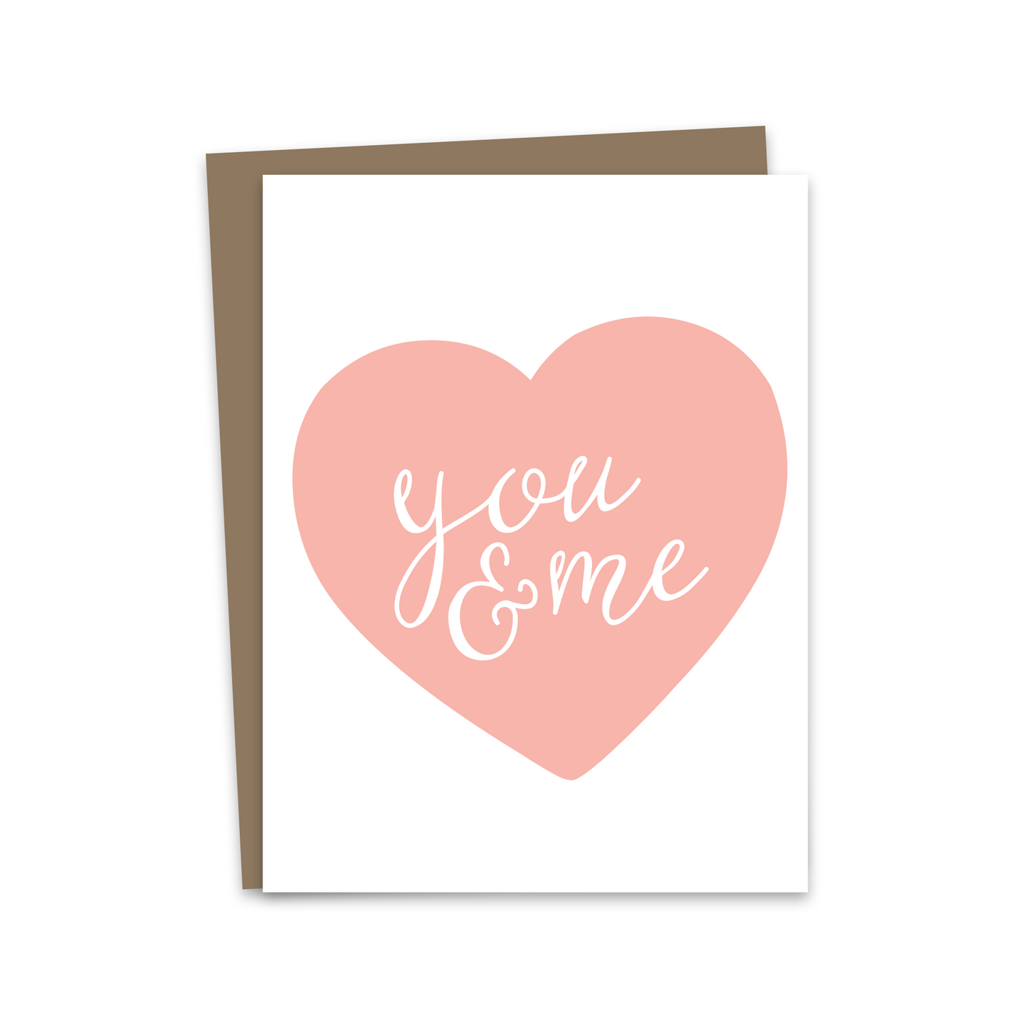 You & Me Heart Card
