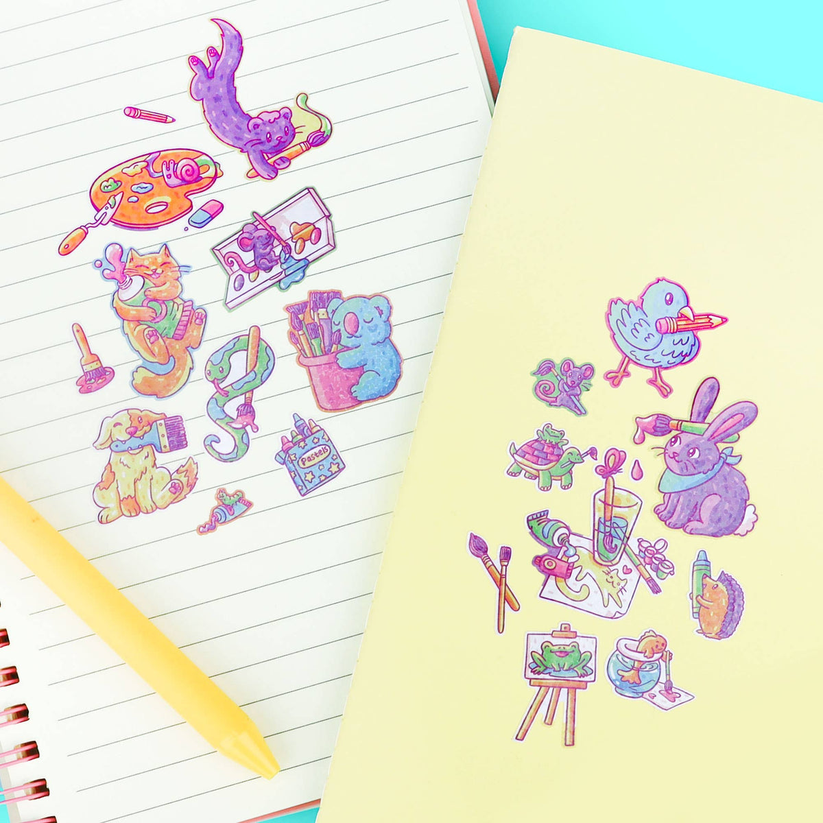 Artsy Animals Sticker Sheet