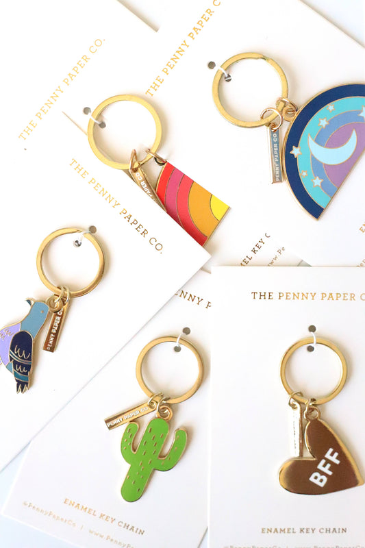 Enamel Keychain | Sunset
