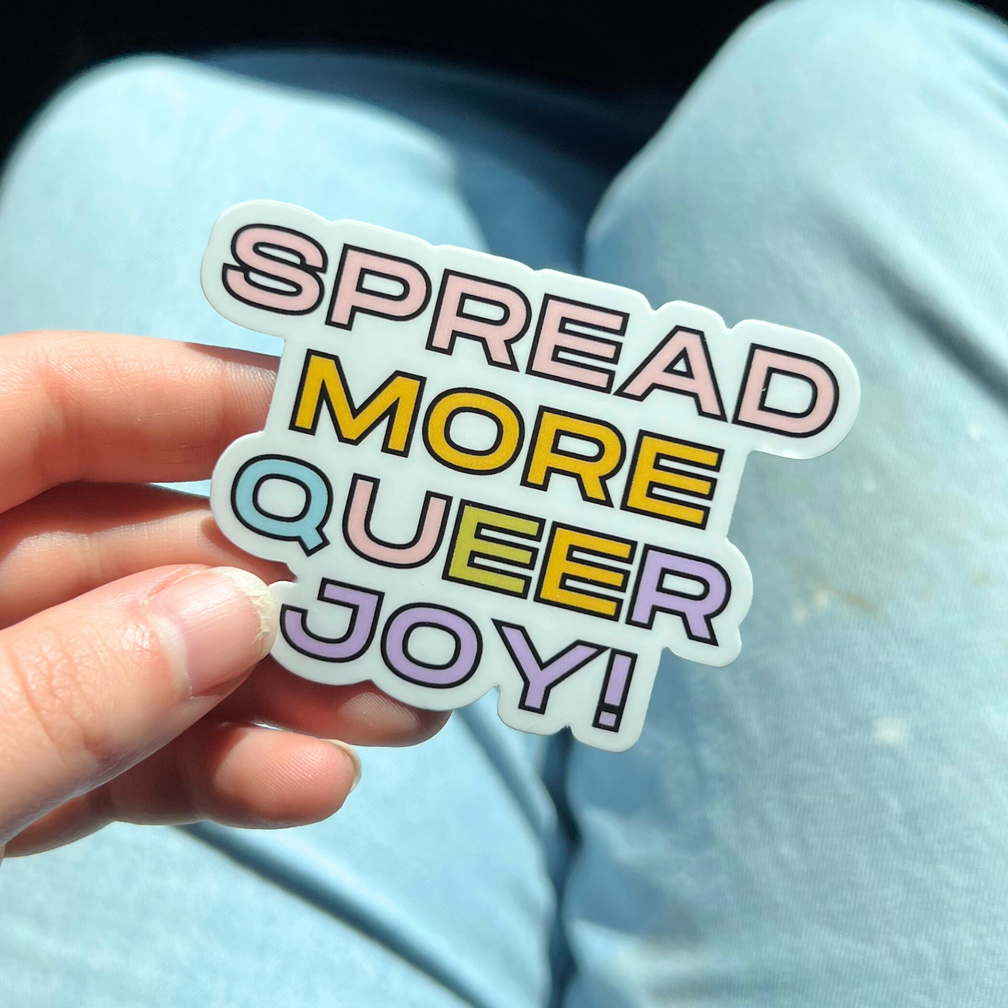 Spread More Queer Joy Sticker