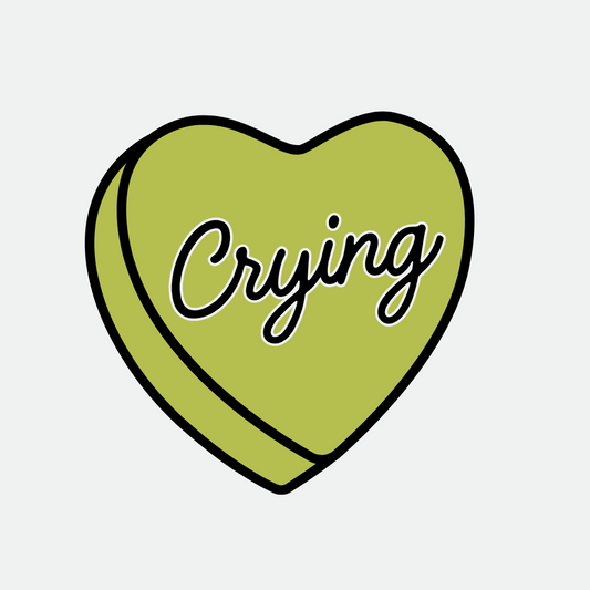 Crying Heart Sticker