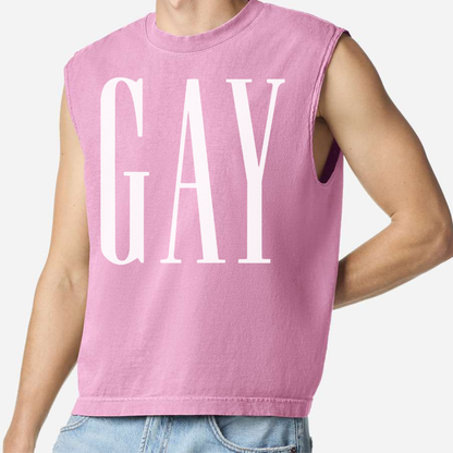 *PRE-ORDER* GAY Muscle Tank | Powder Pink