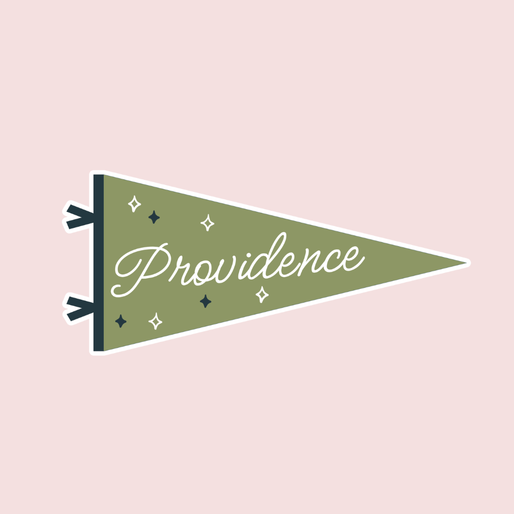 Providence Pennant Sticker | Green
