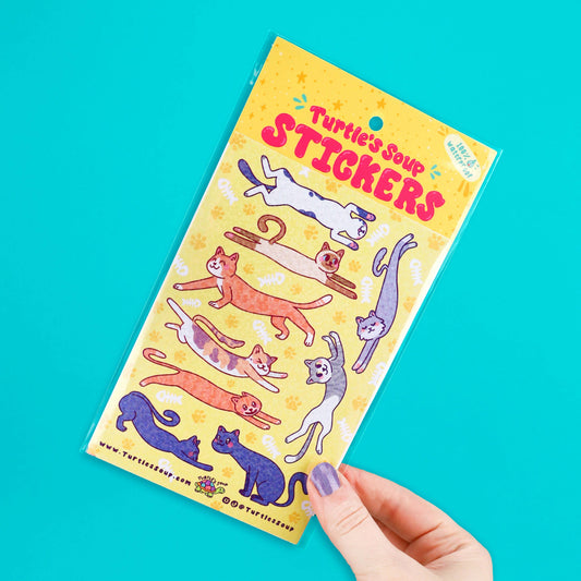Long Cats Sticker Sheet