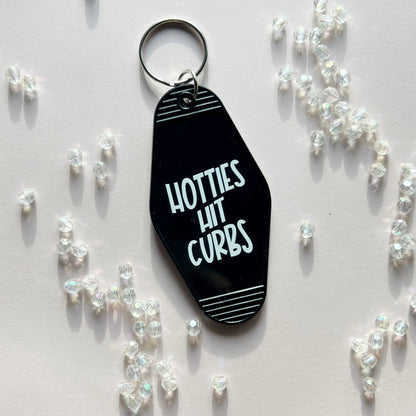 Hotties Hit Curbs Keychain