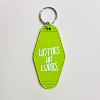 Hotties Hit Curbs Keychain