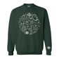 Spooky Stuff Crewneck in Forest Green