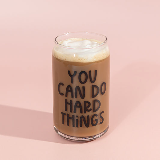 Hard Things Glass Can Cup