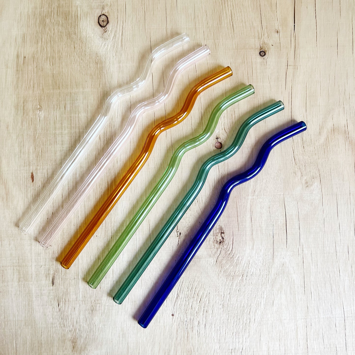 Wavy Glass Straw