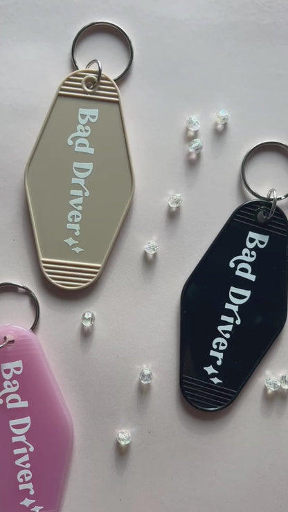 Bad Driver Keychain