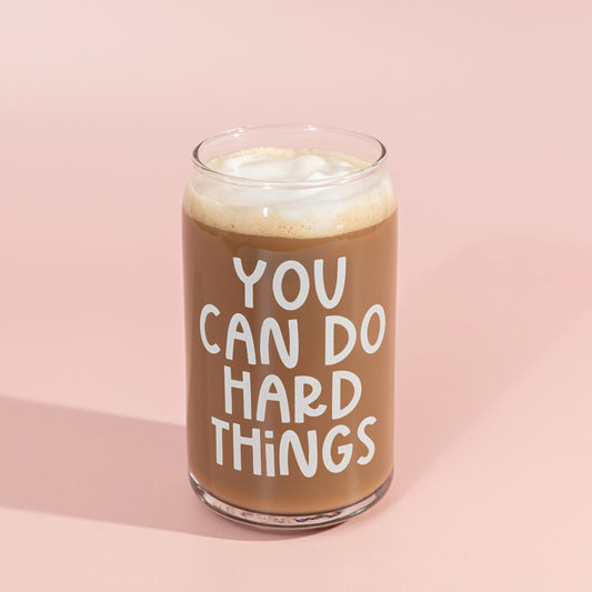 Hard Things Glass Can Cup