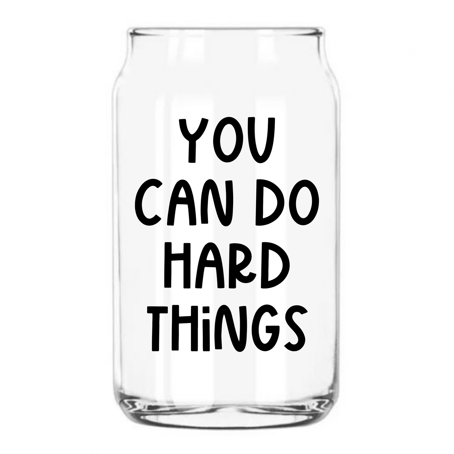 Hard Things Glass Can Cup