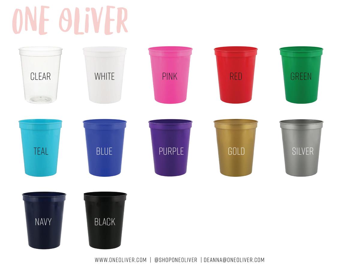 Blank 16oz Stadium Cups – One Oliver